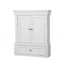 Home Decorators Collection Naples 26-1/2-inch W x 32-3/4-inch H x 8-inch D Bathroom Storage Wall Cabinet in White